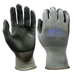 Tsunami Grip Black Foam Nitrile Glove on Gray Nylon L