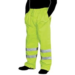 Hi-Viz Lime Reflective Rain Pants