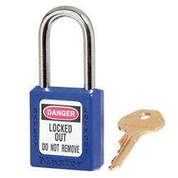 Blue Plastic Lock 1.5" Shackle KD