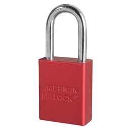 Red Aluminum Lock 1-1/2" Shackle KD