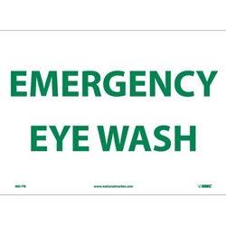 Emergency Eye Wash Sign