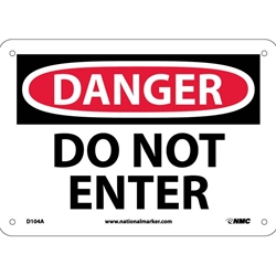 12" x 12 " Do Not Enter Sign