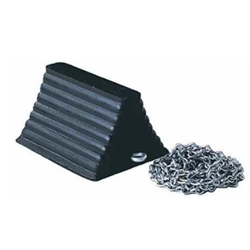 Heavy Duty Wheel Chock with 12' Chain