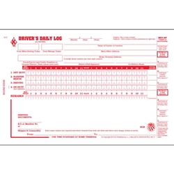 Driver's Daily Log Book w/No DVIR, 2-Ply - Stock