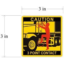 3 Point Contact Sticker 10/Pack
