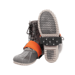 Ice Gripster™ Treads Anti-Slip Mid-Sole Traction Cleats with Tungsten Carbide Studs